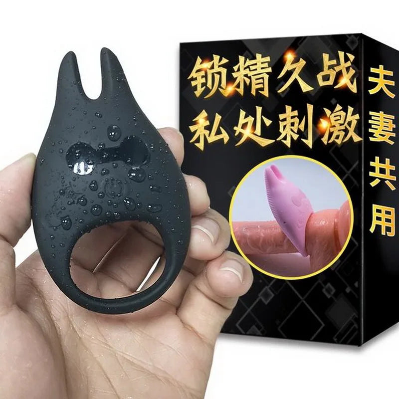 Vibrating Cock Ring Remote Control 7 Vibration Speed Medical Silicone Waterproof Rechargeable Sex Toy for Male and Couples