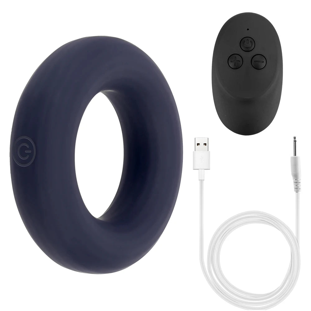 10 Speeds Cock Ring Scrotal Binding Clitoris Stimulation Penis Rings Vibrator Remote Control Delay Ejaculation Erection