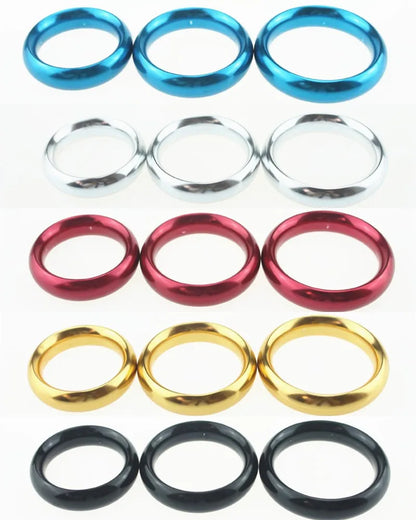 Metal Aluminum Penis Rings Male Cockrings Delayed Ejaculation Adult Products Casing Delay Lock Loops Cock Rings Sex Ring B2-25