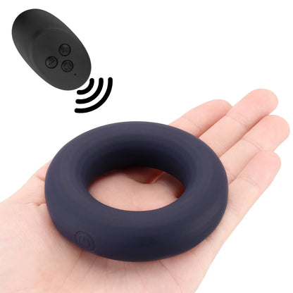 10 Speeds Cock Ring Scrotal Binding Clitoris Stimulation Penis Rings Vibrator Remote Control Delay Ejaculation Erection