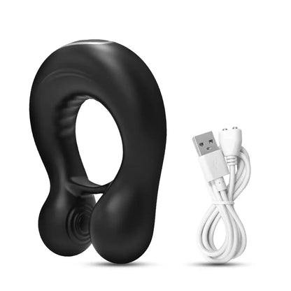 Cock Ring Vibrator Cockring Vibrating Testicles Penis Massager  for Men Couple Male Delay Ejaculation Sex Toy for Adults