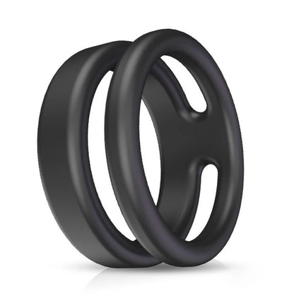 Semen Lock Ring, Silicone Dual Cock Ring for Longer, Harder, Stronger Erections, Erection Enhancing - Soft Silicone, Waterproof