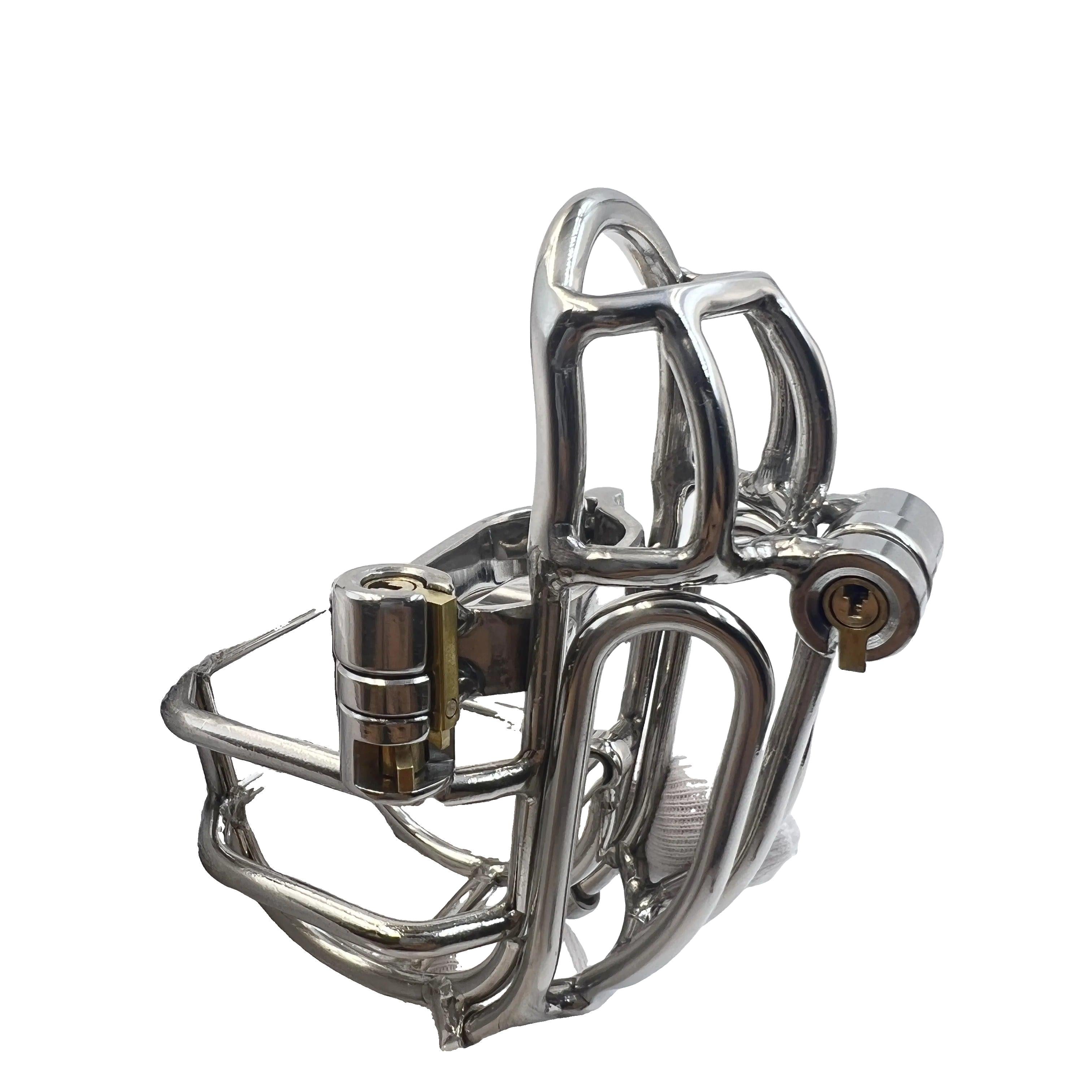 Newest Design Stainless Steel Detachable Male Chastity Device, PA Puncture Cock Cage,Penis Ring Lock, Stealth Lock Chastity Belt