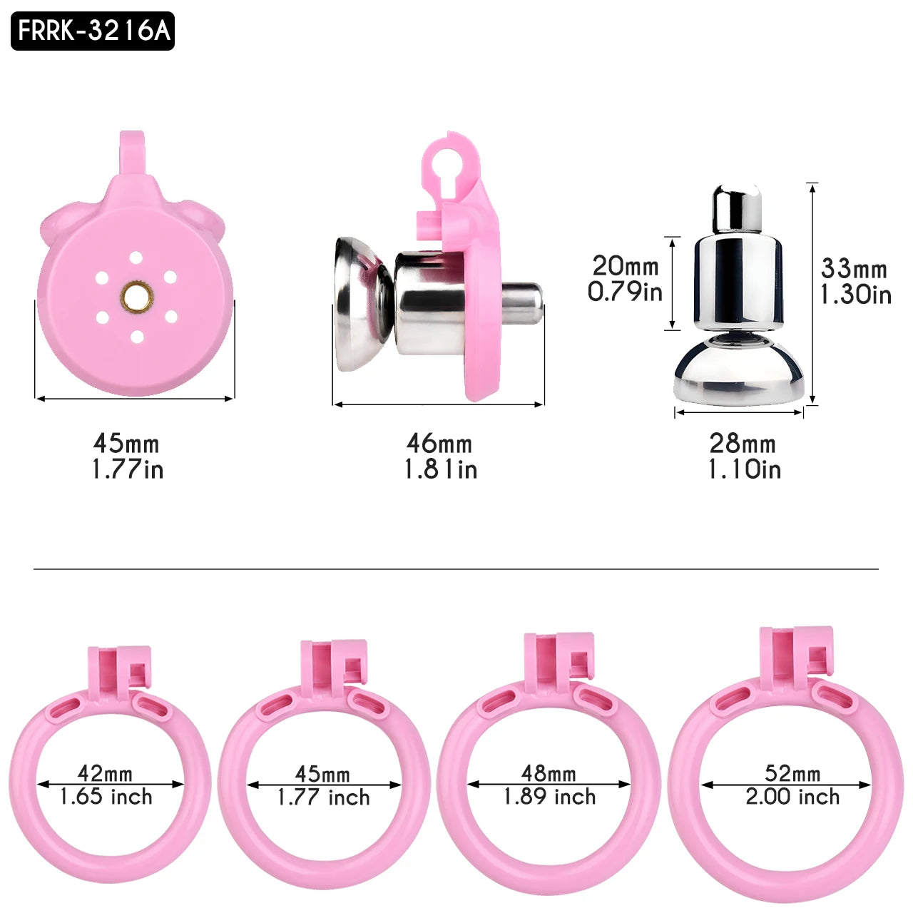 FRRK Strapon Flat Chastity Cage With Elastic Band Belt 4 Sizes Penis Ring Male Chastity Belt Sexshop BDSM Men Femboy Sissies 18