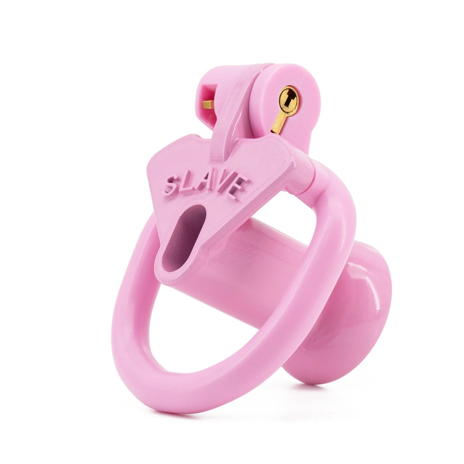 New Design Pink Plastic Negative Male Chastity Lock Device Short/Long Slave Cock Bondage Cage Penis Ring for Men