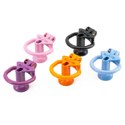 New Design Pink Plastic Negative Male Chastity Lock Device Short/Long Slave Cock Bondage Cage Penis Ring for Men