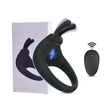 Penis Ring Vibrator Wireless Remote Control Clitoris Stimulation Delay Ejaculation Enlargement Erection For Men