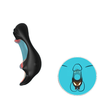 Silicone Penis Ring Vibrating Cock Ring Male Penis Massager Intense Stimulation  Delayed Ejaculation Dick Vibrator For Couples