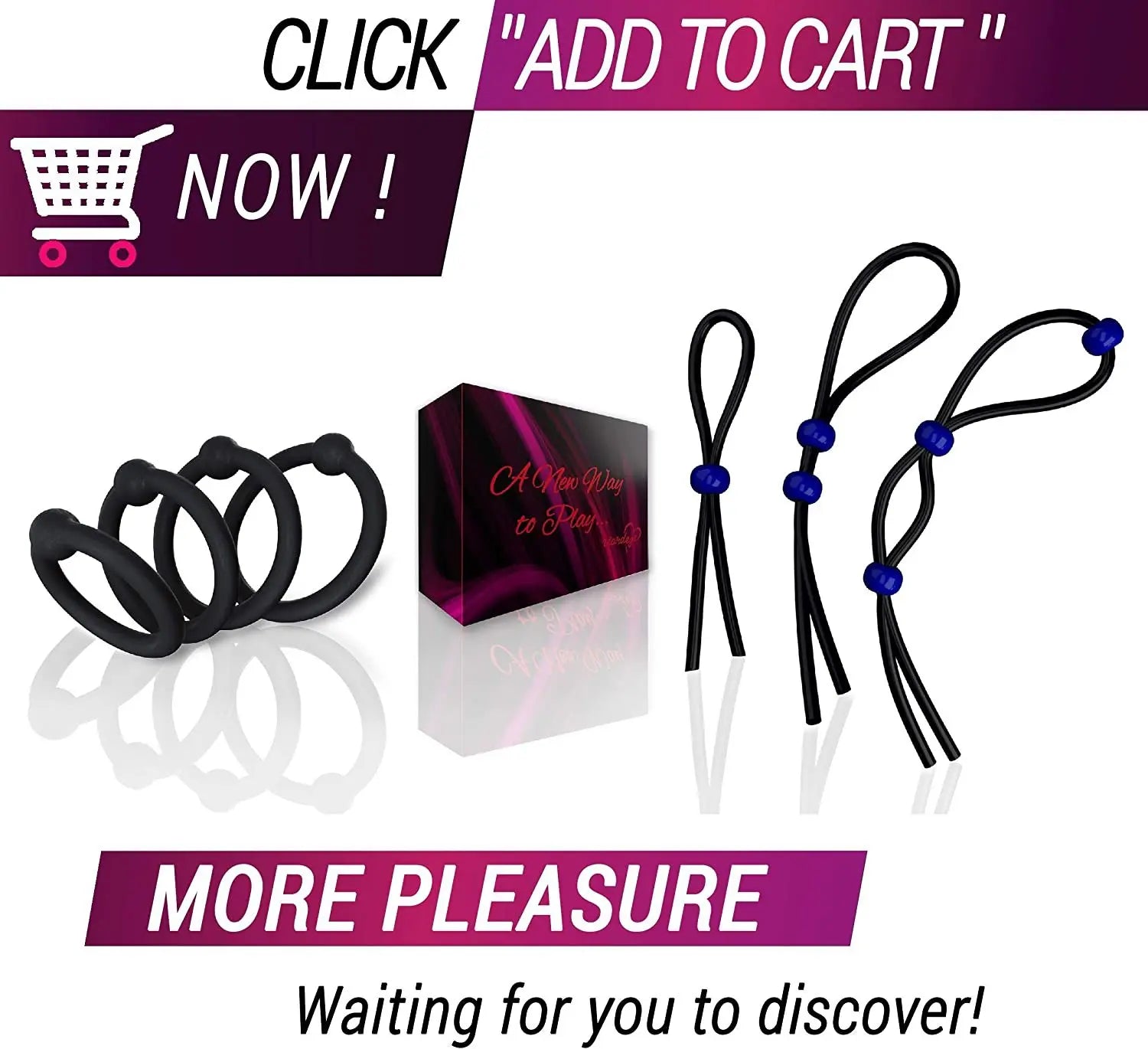 Penis Ring Rope Adjustable Sex Toys for Adults Men Silicone Ejaculation Delay Cock Scrotum Ring Male Lasting Cock Ring